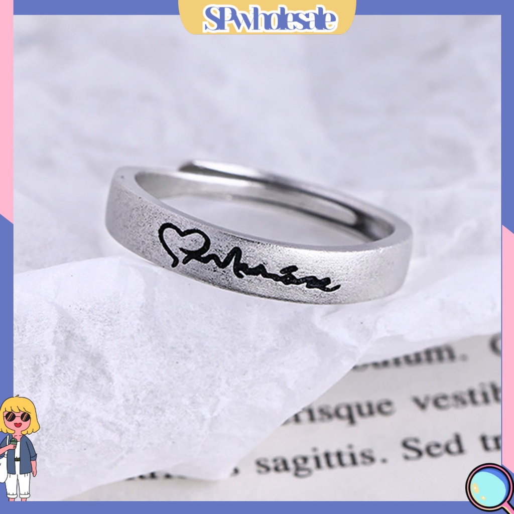 <SPwholesale> Nhẫn Hở Mạ Điện Hình Học Trang Trí Hình Học Màu Bạc Trang Trí Hàng Ngày Cho Nữ