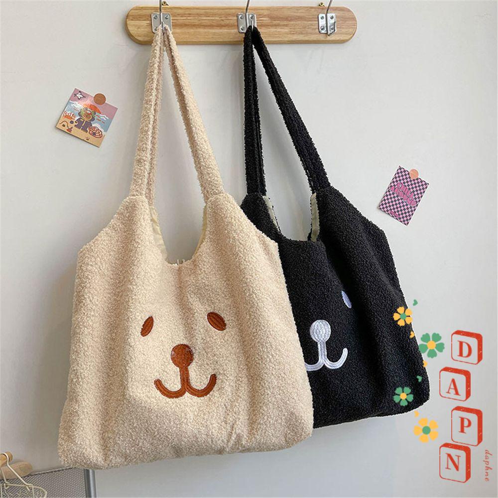 Túi Tote Đeo Vai DAPHS Cỡ Lớn Họa Tiết Gấu Dễ Thương