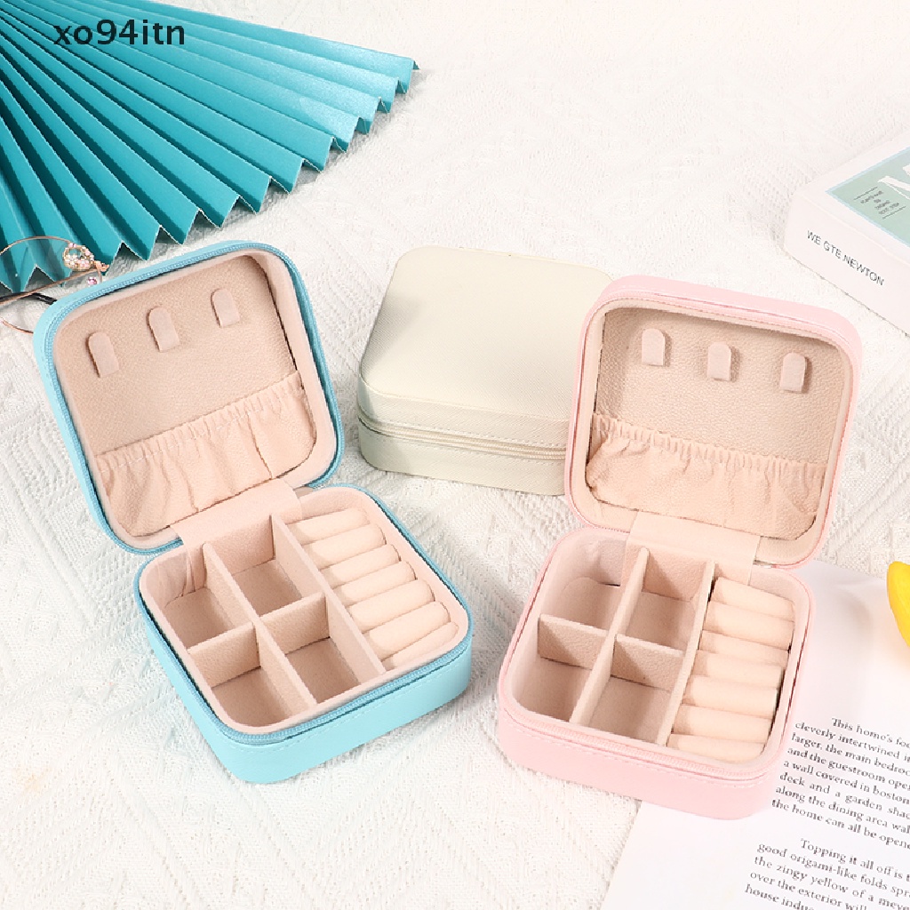 Hộp Da PU Mini Trưng Bày Trang Sức Nhẫn / Vòng cổ / Bông Tai Cho Nữ