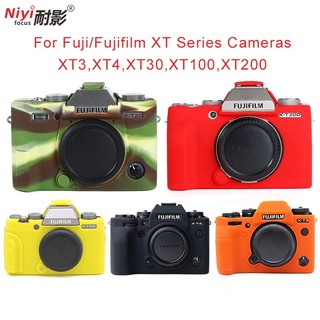 Ốp máy ảnh bằng silicon mềm cho fuji fujifilm xa7 xt3 xt4 xt30 xt100 xt200 bảo vệ