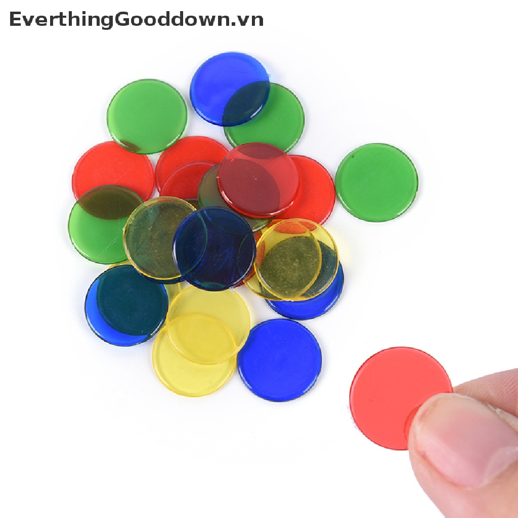 Bộ 50 Chip Đánh Dấu Dùng Chơi Game Bingo 1.5cm