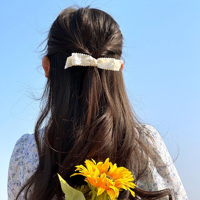 Kẹp Tóc Hình Nơ / Bông Hoa Dễ Thương Cho Bé Gái