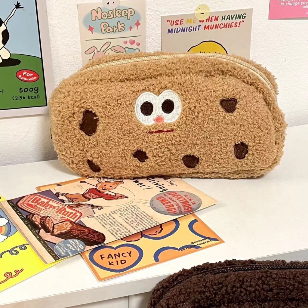 Túi Đựng Bút Hình Bánh Quy Phong Cách Nhật Bản Ốp
