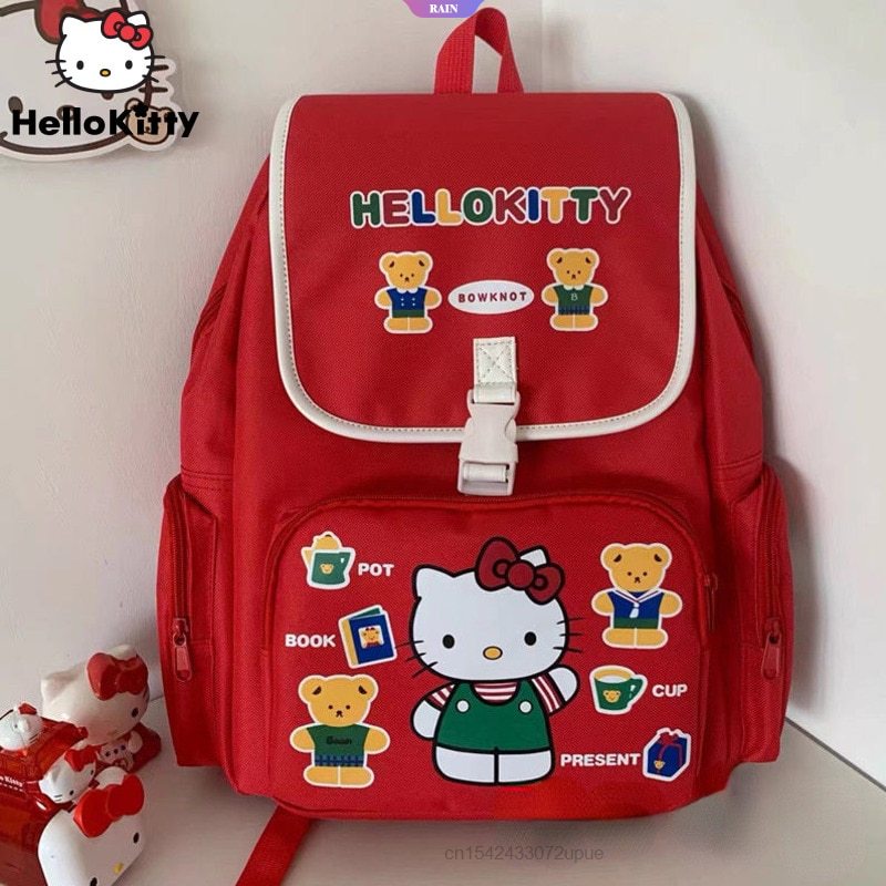 Balo Đi Học Họa Tiết Sanrio Hello Kitty Phong Cách Nhật Bản Dễ Thương Cho Nữ Y2k