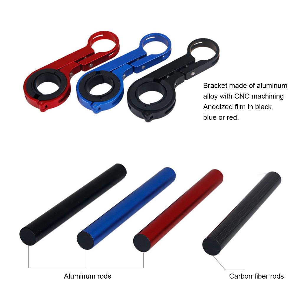 Giá Đỡ Đèn Gắn Tay Lái Xe Đạp Leo Núi 1 / 2 / 3 Bằng Hợp Kim Nhôm