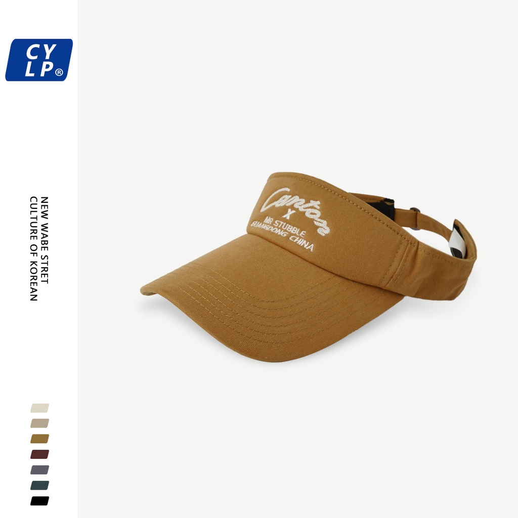 Mũ Lưỡi Trai Hở Chóp Thêu Chữ Phong Cách Hàn Quốc Cho Nữ