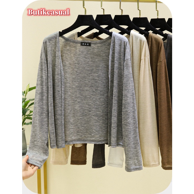 Áo Khoác cardigan Chống Nắng Bằng cotton Tay Dài Dáng Rộng Thời Trang Mùa Hè Cho Nữ