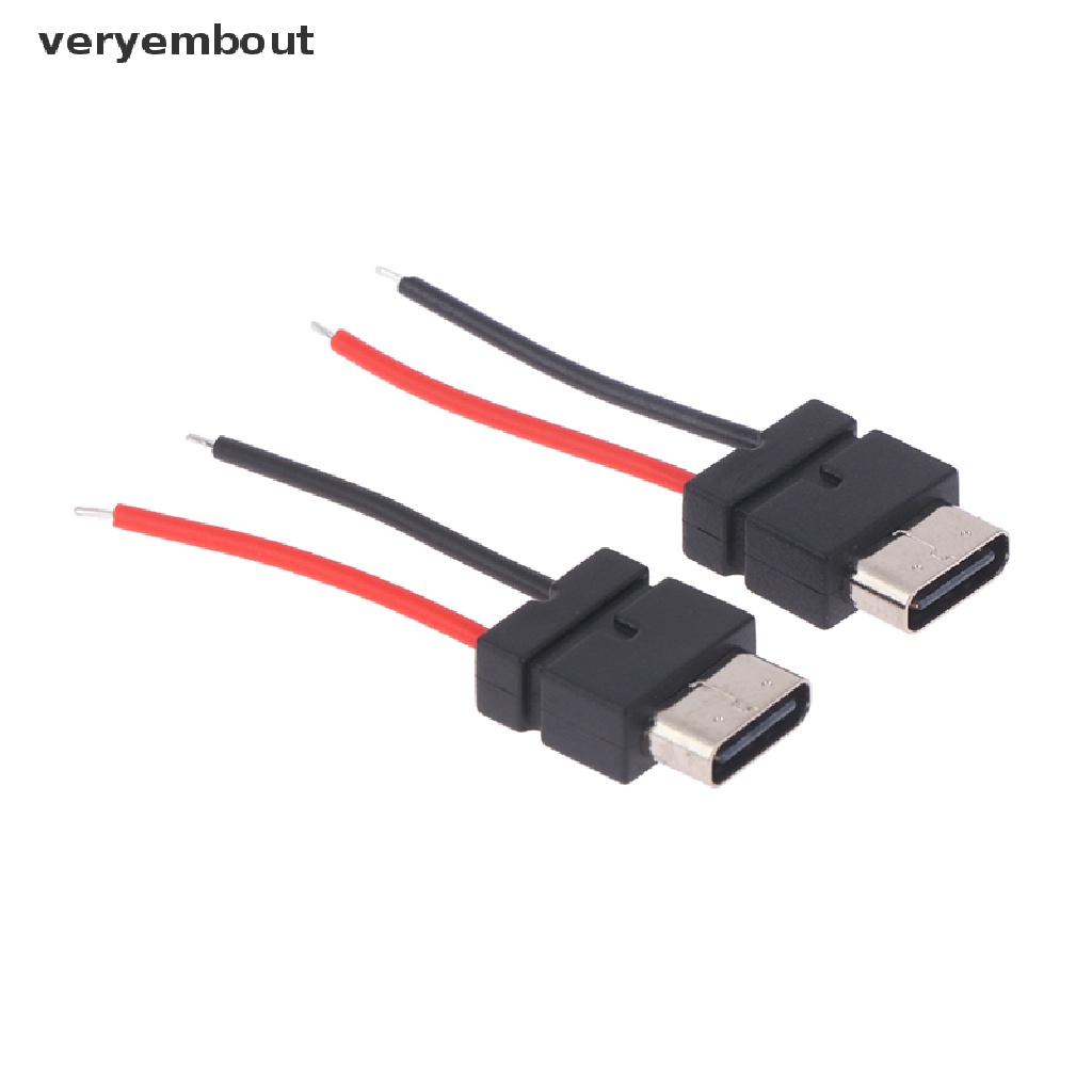 Set 2 Dây Cáp Kết Nối USB Type-c 2 Đầu Cái 4.5mm n