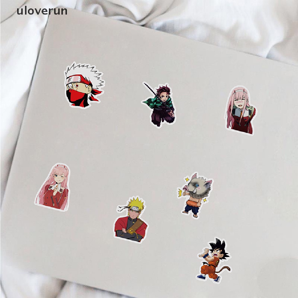 Bộ 50 Miếng Dán Trang Trí Laptop Ván Trượt Họa Tiết Graffiti Kiểu Cổ Điển