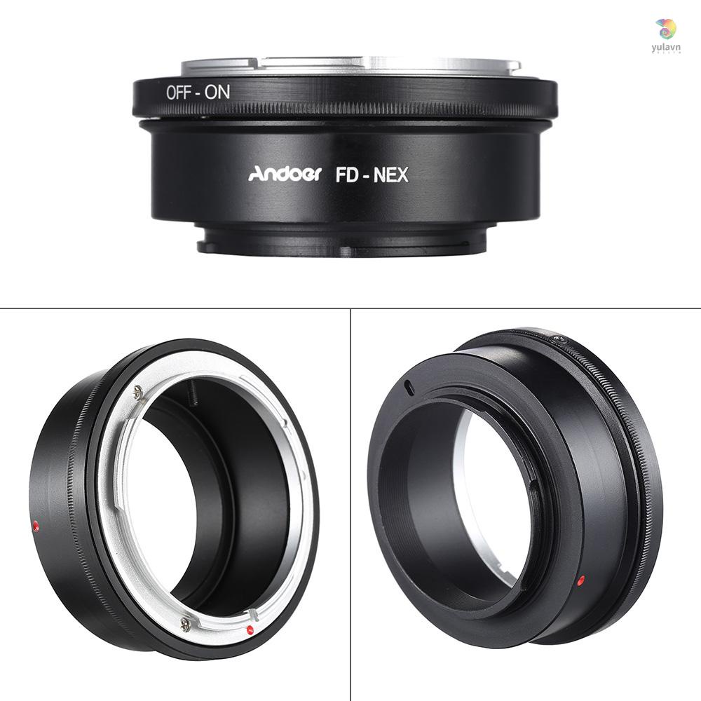 Vòng Nối Ống Kính Máy Ảnh Kỹ Thuật Số Andoer FD-NEX Cho NEX E Mount