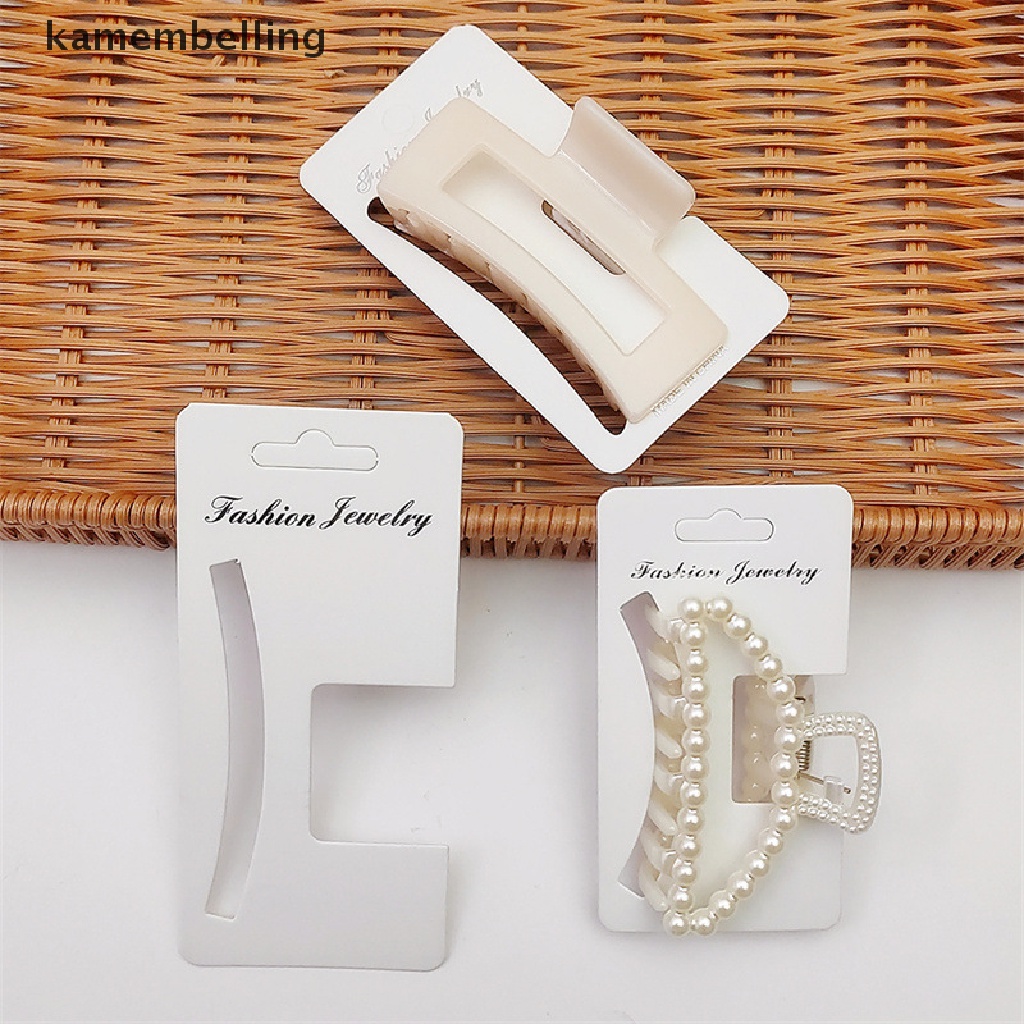Set 50 Thẻ Giấy Trưng Bày Kẹp Tóc Trang Sức DIY