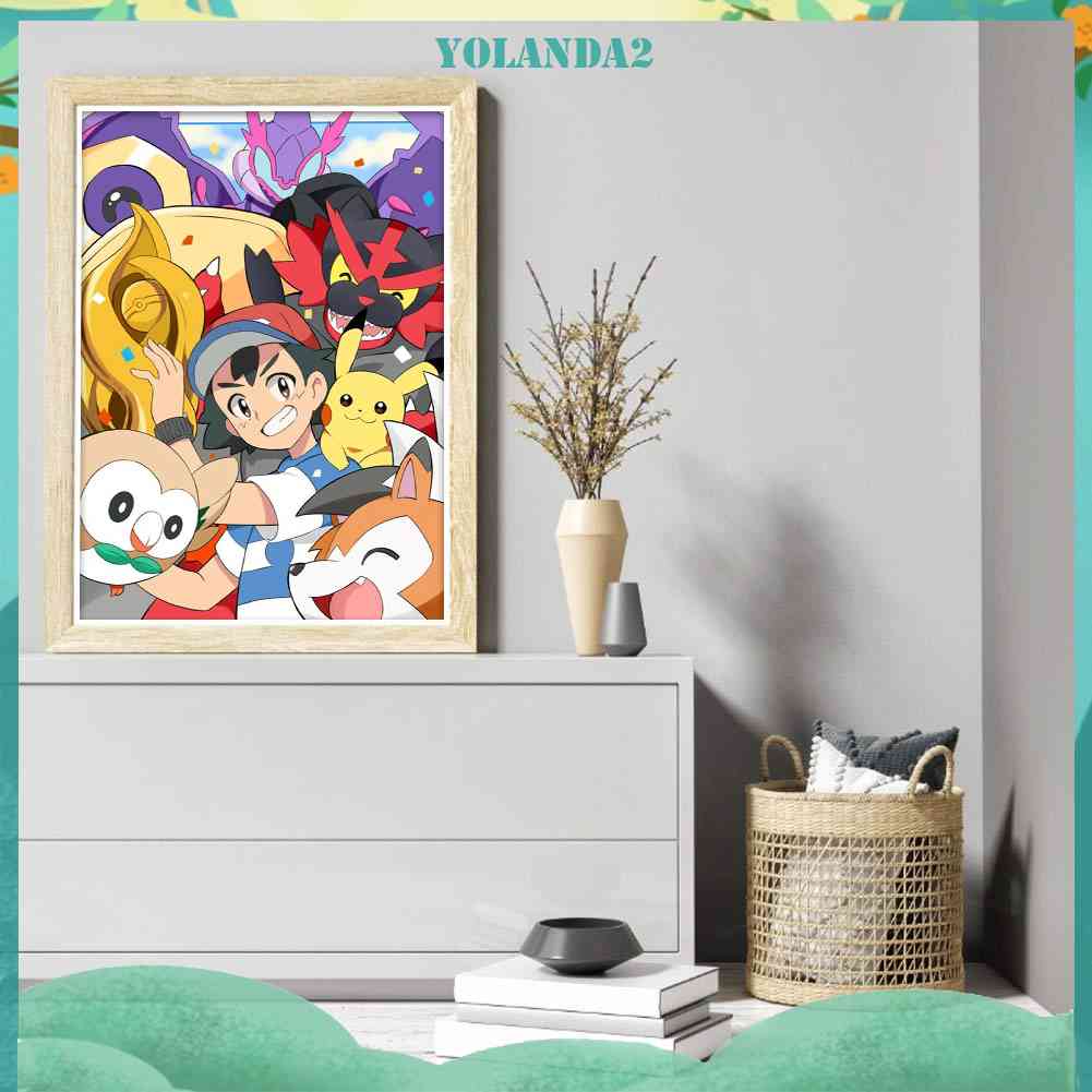 Toàn Bộ Bộ Tranh Thêu Chữ Thập 11CT Hình Pokemon