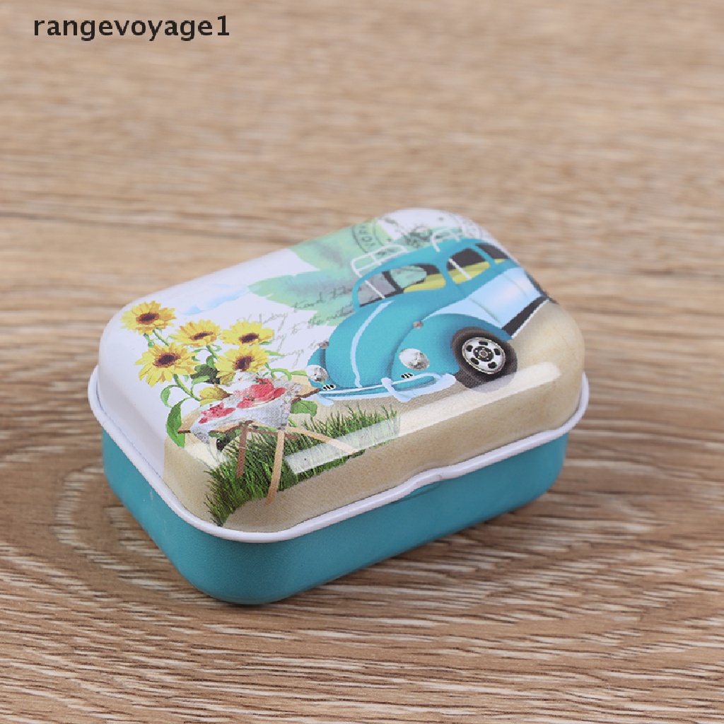 Hộp Thiếc Mini Nắp Lật Đựng Trang Sức Kẹo Ngọt [Khoangevoyage1]