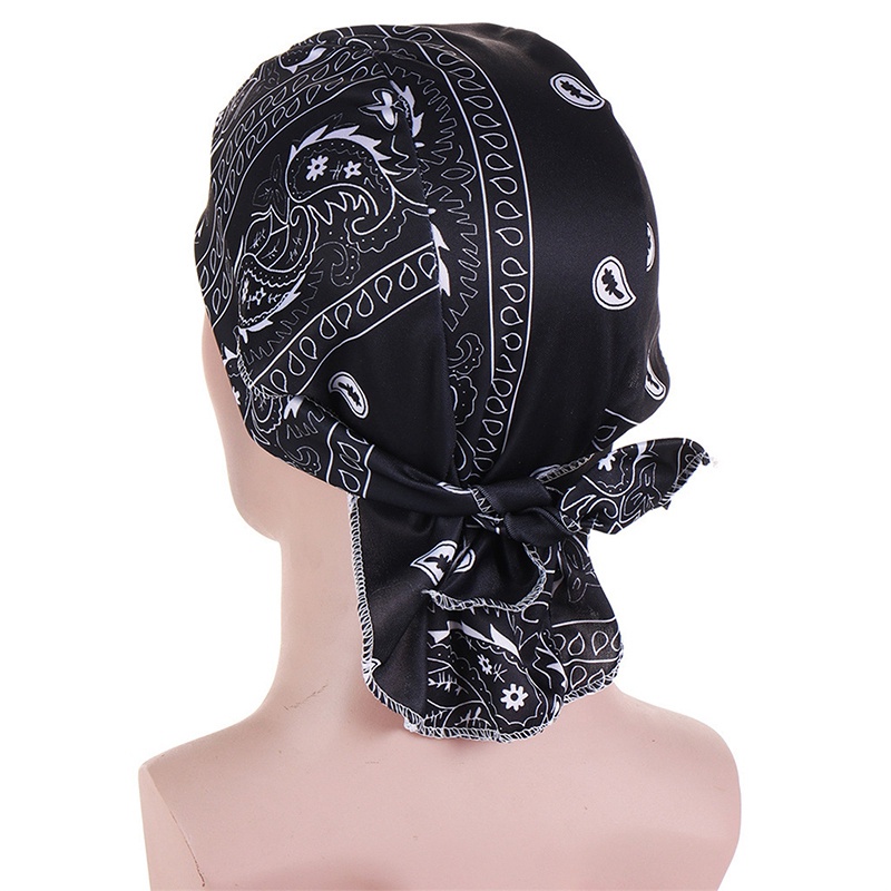 Bbyter Mũ Trùm Đầu Bandana Bằng Cotton Có Thể Điều Chỉnh Hóa Trang Đầu Lâu Doo Rags
