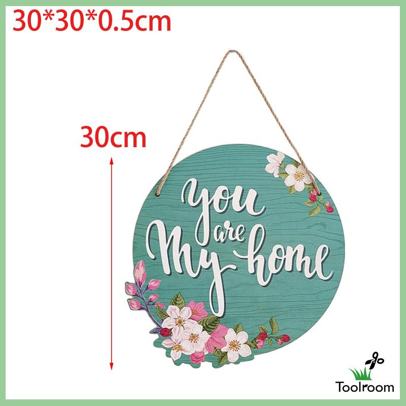 Biển Hiệu Chào Mừng Hình Tròn Dùng Trang Trí Cửa Trước