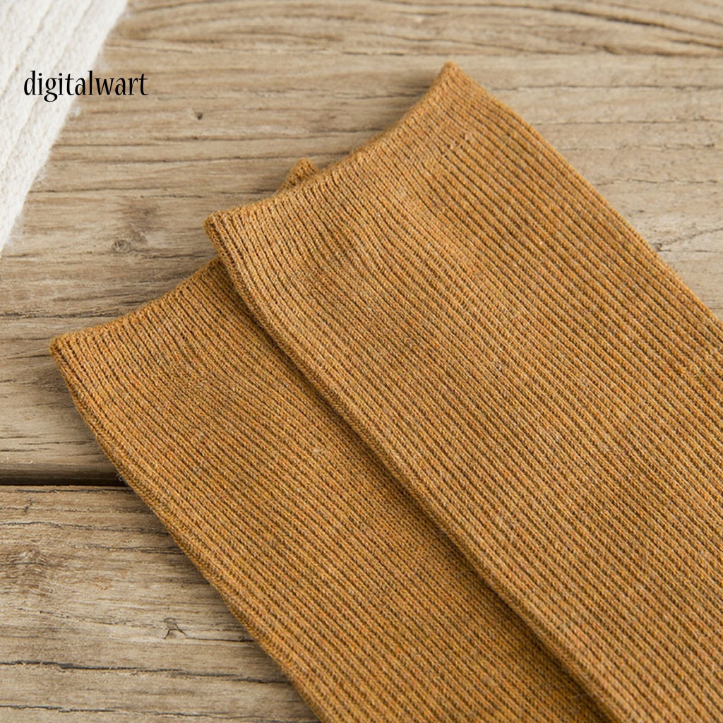 Kỹ Thuật Số| 1 Đôi Vớ Dài Mềm Mại Co Giãn Cao Chống Trượt Màu Trơn Họa Tiết Kẻ Sọc Thời Trang Mùa Đông Cho Nữ