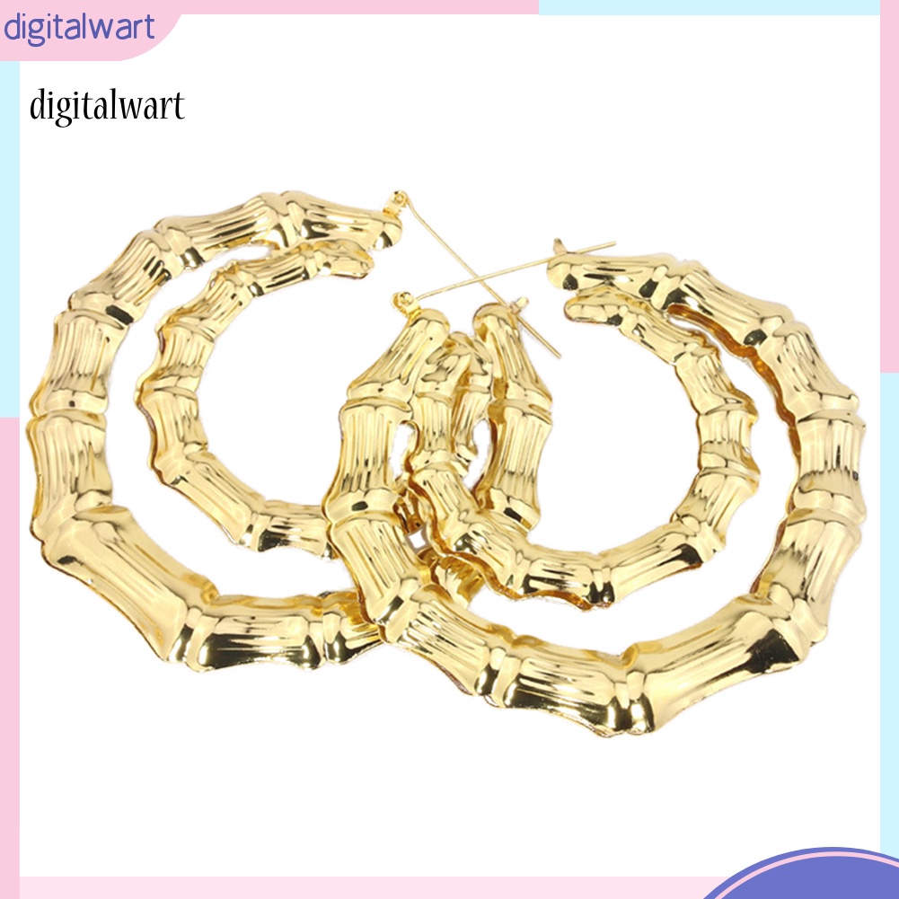 Kỹ Thuật Số| Bông Tai Hình Trái Tim / Vuông / Tròn / Ngôi Sao Dập Nổi Bằng Tre Thời Trang