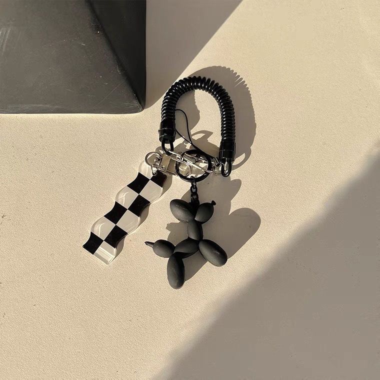 Móc Khóa Hình Chú Chó Và Bong Bóng Đáng Yêu