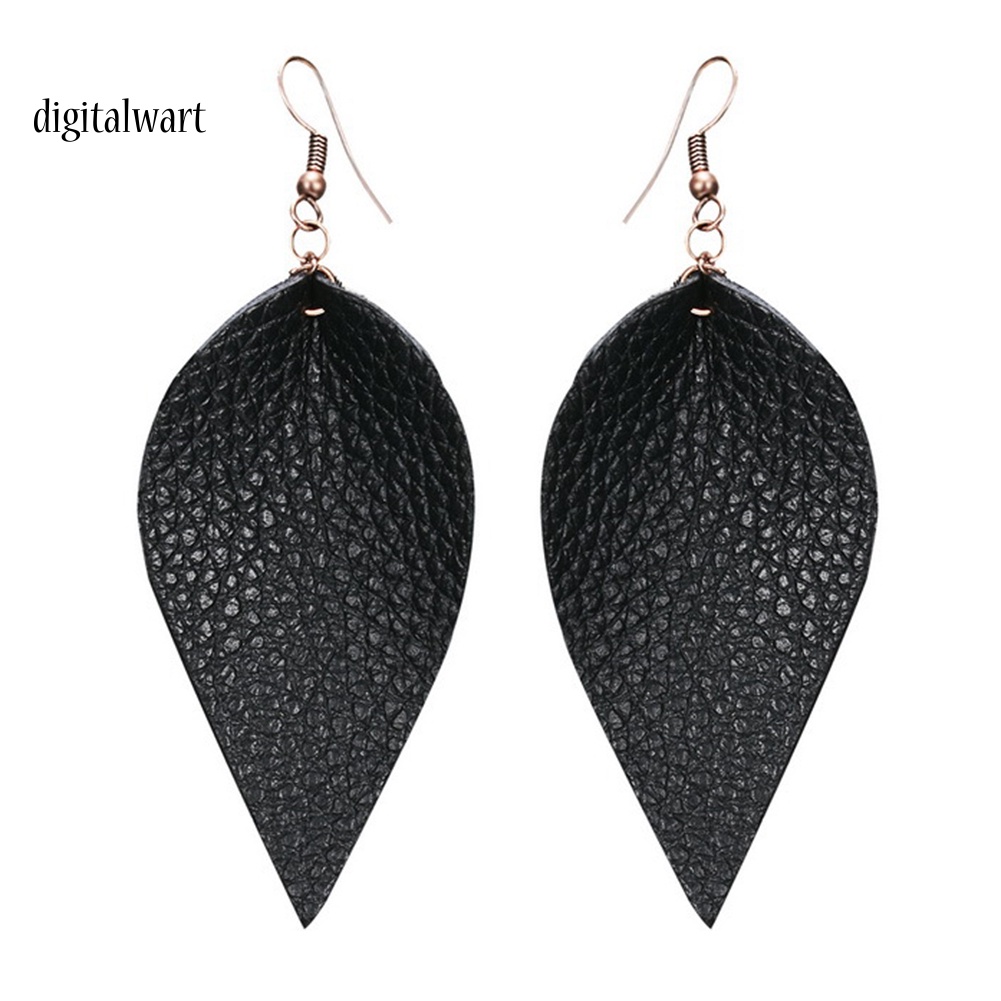 Kỹ Thuật Số| Khuyên Tai Nữ Vải Da Hình Giọt Nước Đáng Yêu