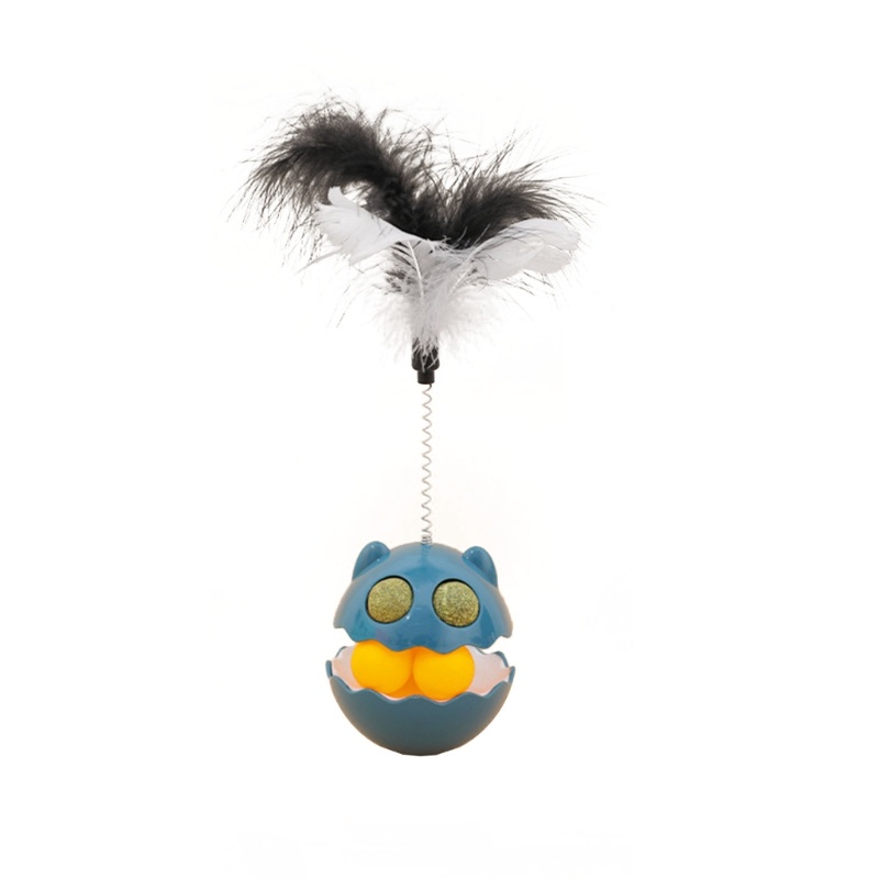 Đồ Chơi Lật Đật Gắn Lông Vũ Cho Mèo Cưng