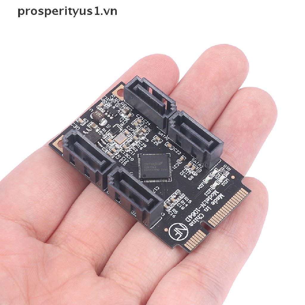 Card Mở Rộng PCI-E PCI Express Sang 4 Cổng SATA 3.0 SSD HDD SATA3 Chuyên Nghiệp prosperityus1