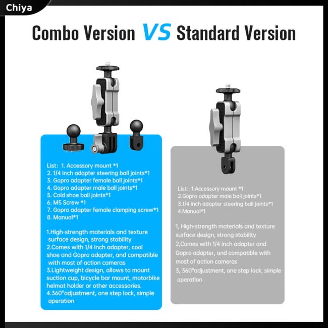 Giá Đỡ Máy Ảnh Pa66 + gf 1 / 4 Lỗ Đa Năng Tiện Dụng