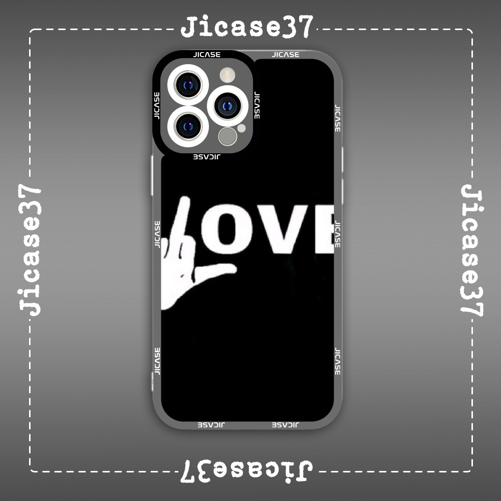 Ốp lưng iphone Cute Case Bàn Tay Hand Sign Love Tranh Số Hoá Tặng Kèm Phụ Kiện Túi Xách MK Hình Cute Case