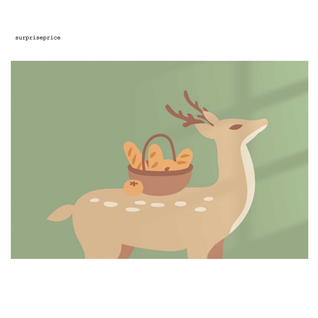 Sticker Dán Tường Bằng Màng Nhôm Họa Tiết Hoạt Hình Động Vật Dễ Thương Trang Trí Nhà Bếp