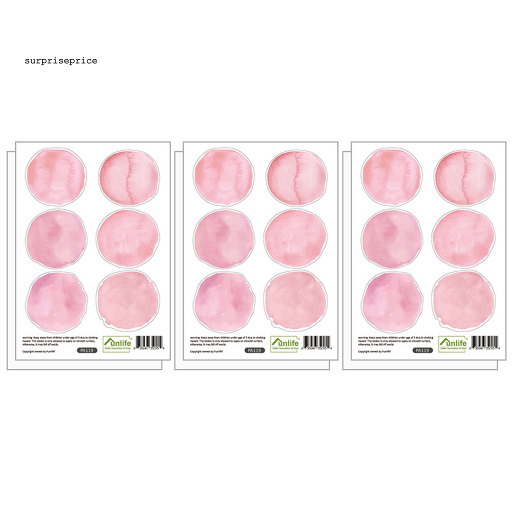 1 Set Sticker Dán Tường Bằng PVC Chống Nước Họa Tiết Chấm Bi