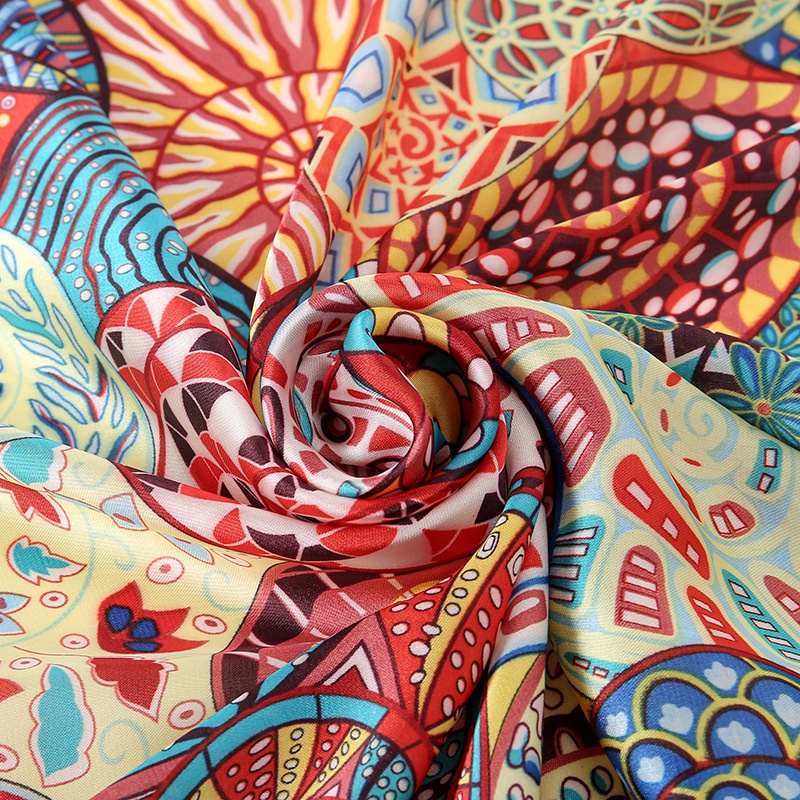 Khăn Choàng Lụa Satin 180 * 90CM Thời Trang Âu Mỹ 2023