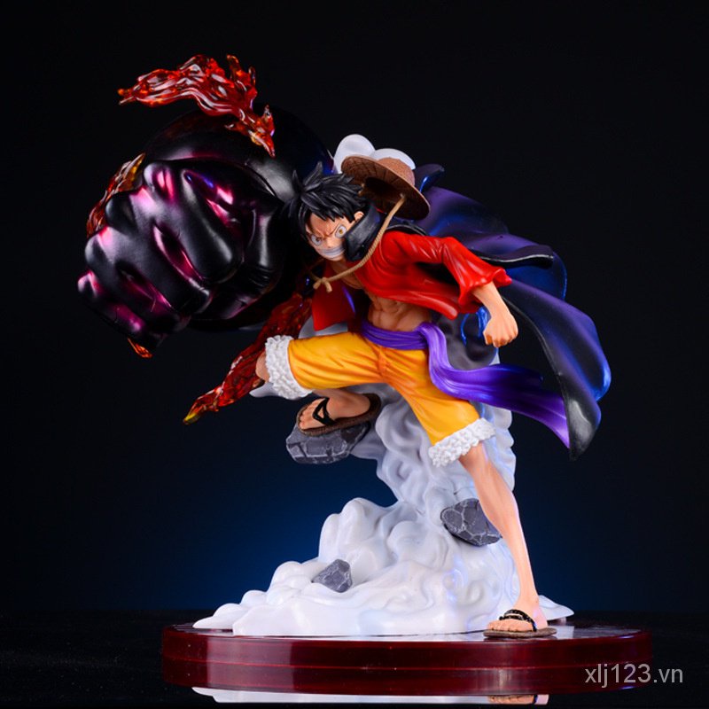 One piece popmax resonance plating BT third gear ghost island big fist Luffy model statue gift