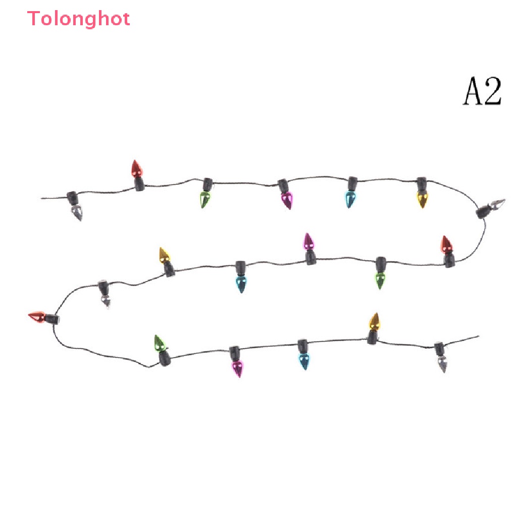 Dây Đèn Led 0.5m 1 / 12 Bằng Nhựa Nhiều Màu Trang Trí Nhà Búp Bê