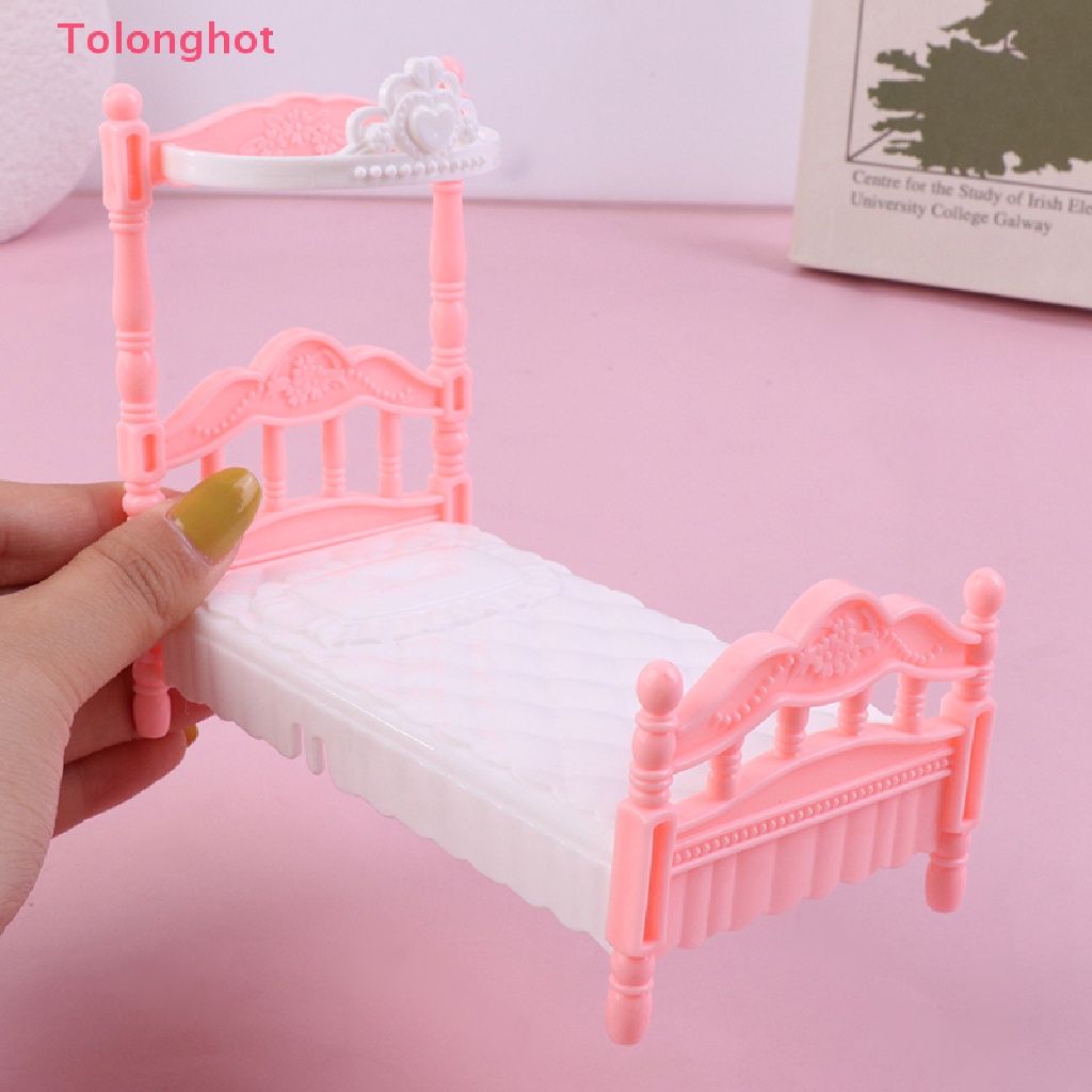 Mô Hình Giường Ngủ Thủ Công Trang Trí Nhà Búp Bê Tỉ Lệ 1: 12