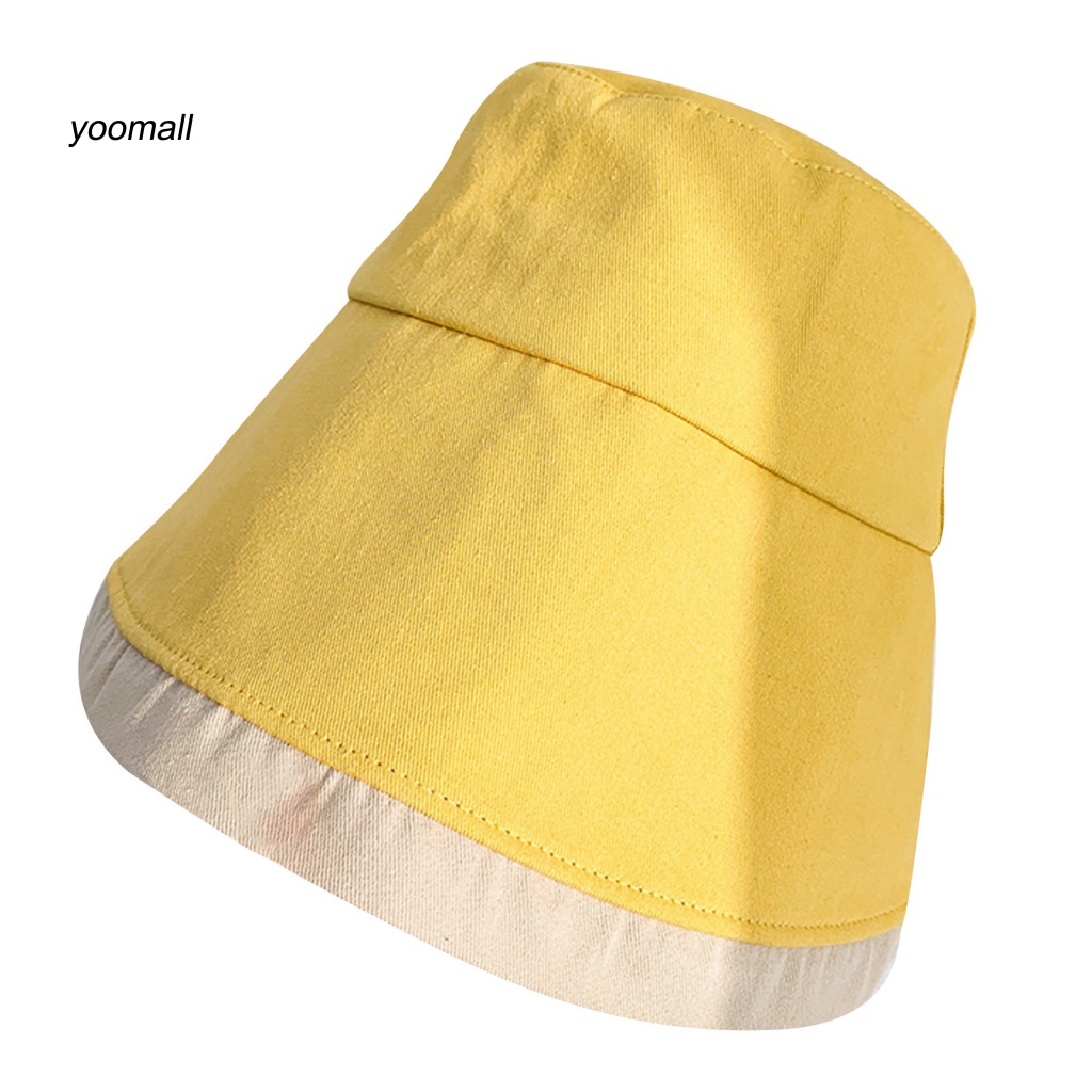 Nón Tai Bèo Vành Rộng Bằng Cotton Màu Sắc Thời Trang Dùng Khi Đi Dã Ngoại / Leo Núi