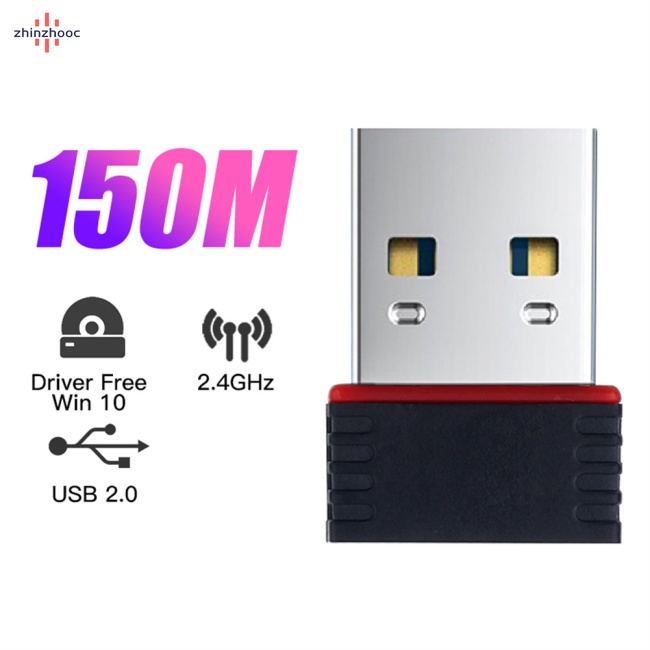 Usb Kết Nối Mạng Wifi 150m 802.11 B / g / n Lan 802.14 Kênh Cho Laptop / pc