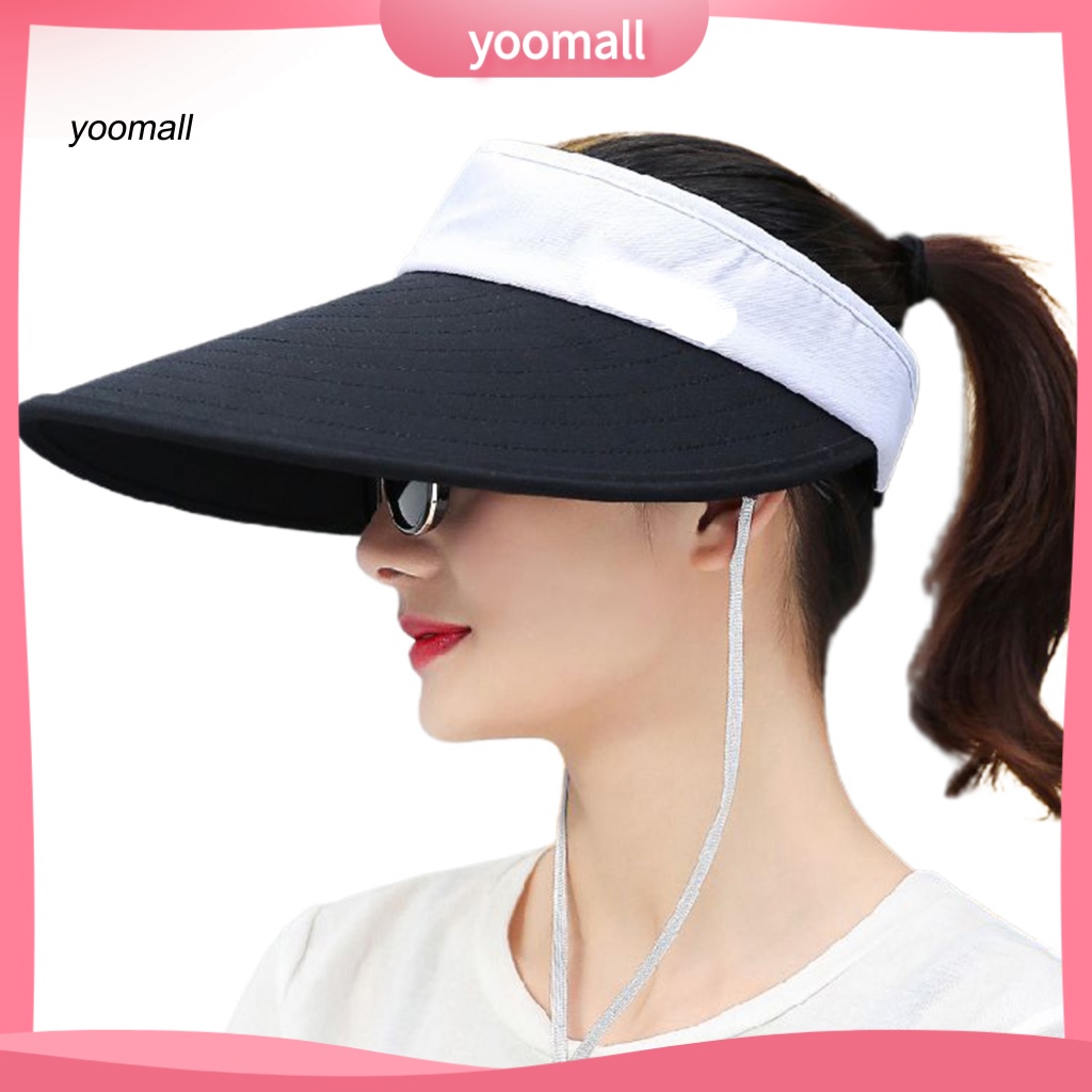 Mũ Rộng Vành Chống Nắng / Tia UV Chất Liệu Polyester Có Thể Gấp Gọn Tiện Dụng Mang Theo Du Lịch Cắm Trại