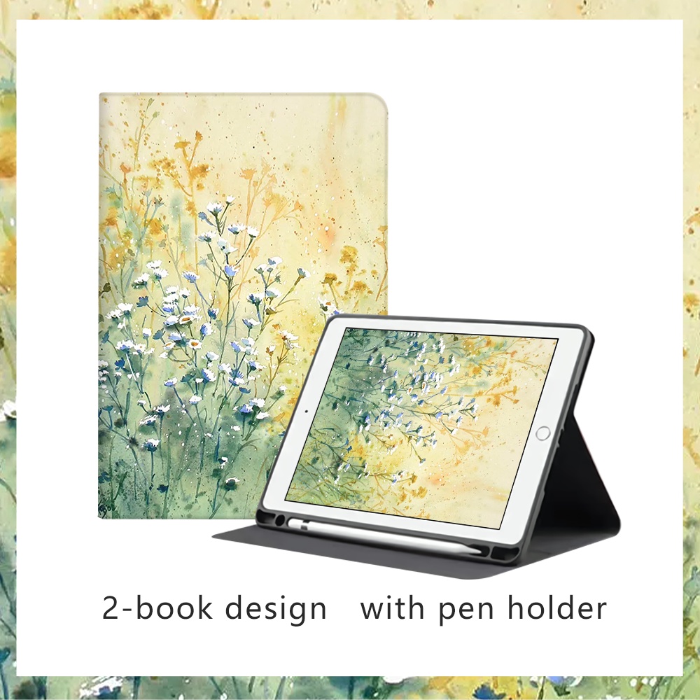 Bao Da Máy Tính Bảng Có Ngăn Đựng Bút Cho Ipad Air 5th Pro 11 10.5 9.7 10.2 10.9 Inch Gen 4 5 6 7 8 9 10 4th 5th 6th 7th 8th 9th 10th Gen Ốp