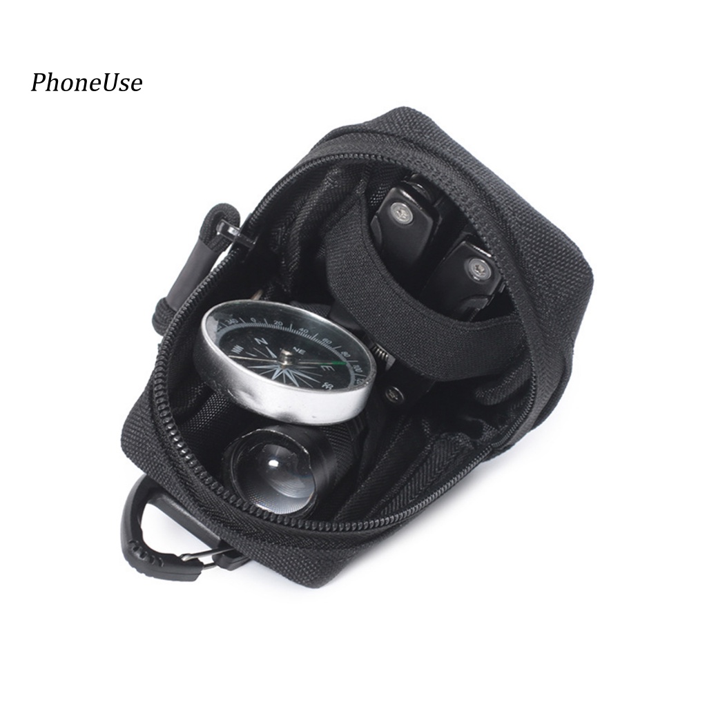 Túi Đeo Hông Bằng Da PU Đa Năng Có Khóa Kéo Tiện Dụng Cho Leo Núi / Du Lịch