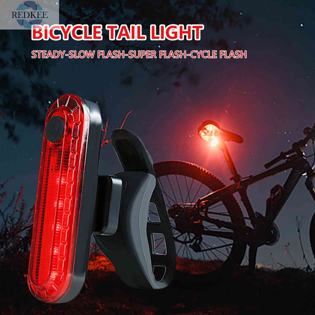 Đèn Đuôi Xe Đạp Có Thể Sạc Lại Bằng Cổng USB Tiện Dụng