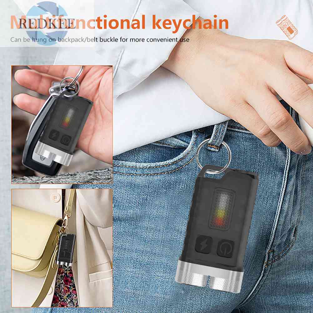 Móc Khóa Đèn Pin Mini Độ Sáng Cao 900LM