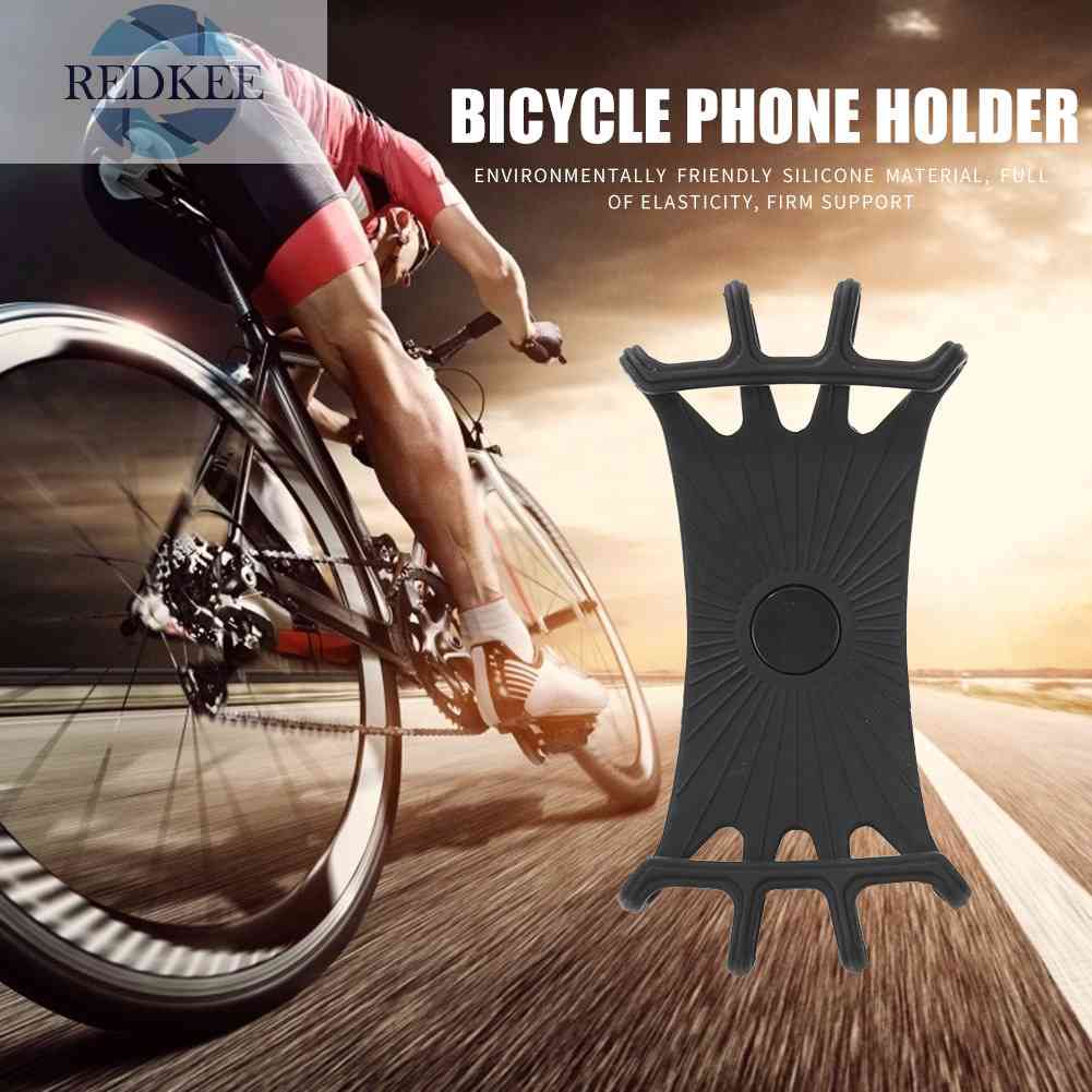 Giá Đỡ Điện Thoại Bằng Silicone Gắn Tay Lái Xe Đạp