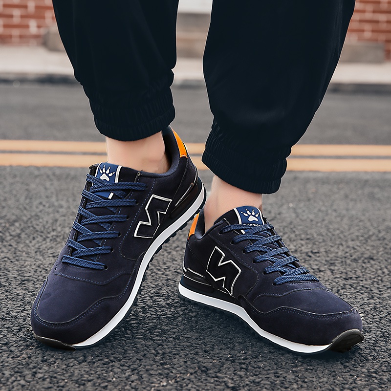 Giày Thể Thao Chạy Bộ Đệm Khí Chống Trượt / Mòn / Trượt Hình Chữ N Thời Trang Cho Nam Và Nữ