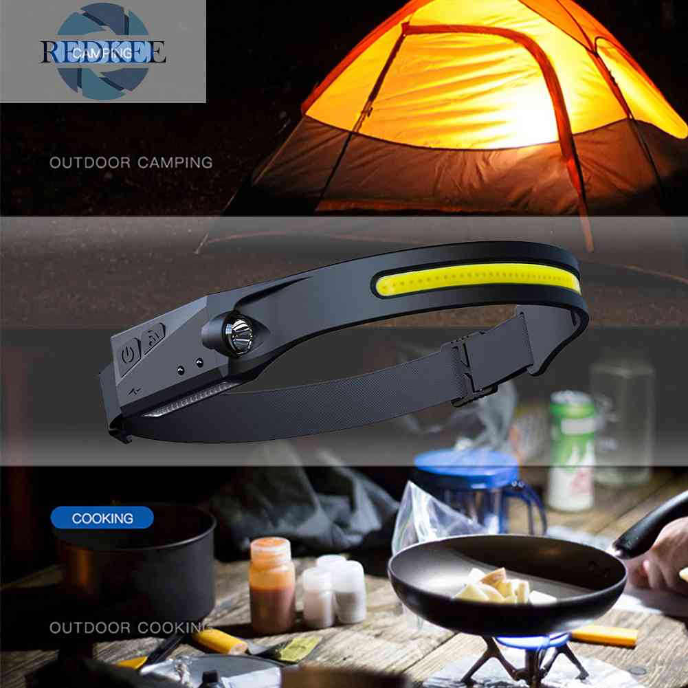 2 Đèn Pha LED COB Cảm Ứng Có Thể Sạc Lại Dùng Làm Việc Ngoài Trời