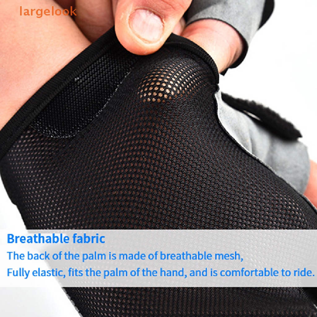 Găng Tay Thể Thao Nửa Ngón Chống Trượt Chống Mồ Hôi Thoáng Khí Dành Cho Nam Và Nữ