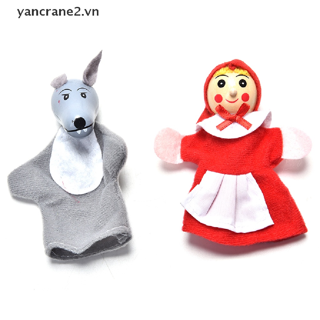 Set 4 Con Rối Ngón Tay Hình Cô Bé Quàng Khăn Đỏ Dành Cho Bé Yêu {yancrane2.vn}