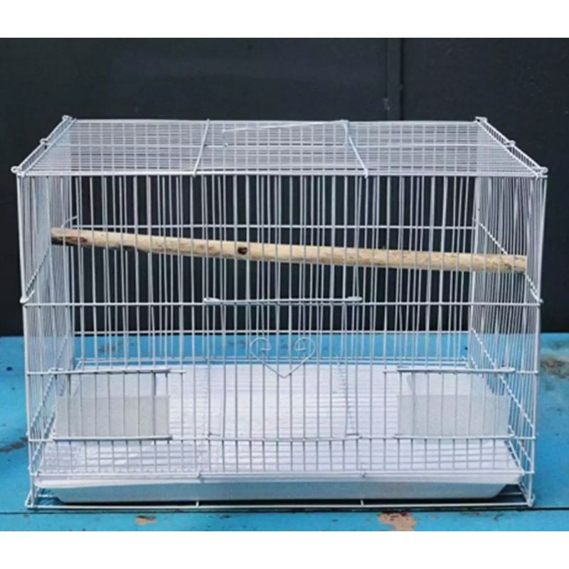 CHUỒNG LỒNG CHIM LỚN 60x40x40 (DxRxC) ĐỦ PHỤ KIỆN (2 cóng ăn, 1 cầu đứng)