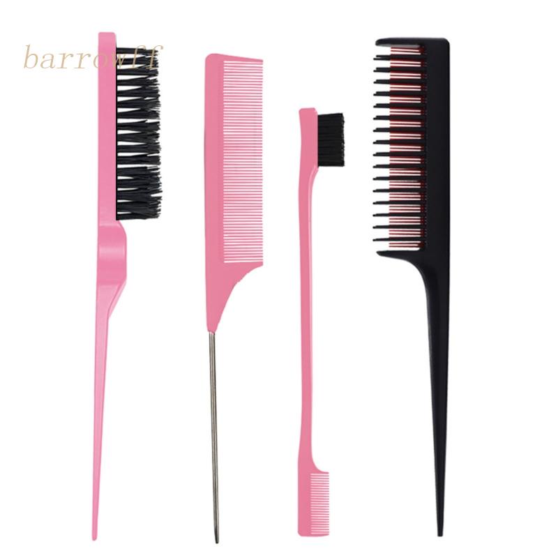 Bộ 4 Lược Chải Tạo Kiểu Tóc Đuôi Chuột Cho Nữ