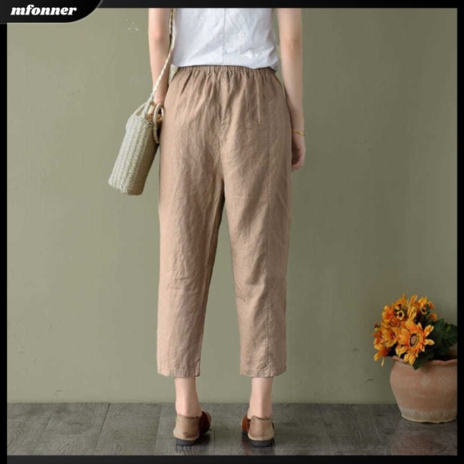 Quần Dài Dáng Rộng Mỏng Màu Sắc Đơn Giản Thời Trang Cho Nữ