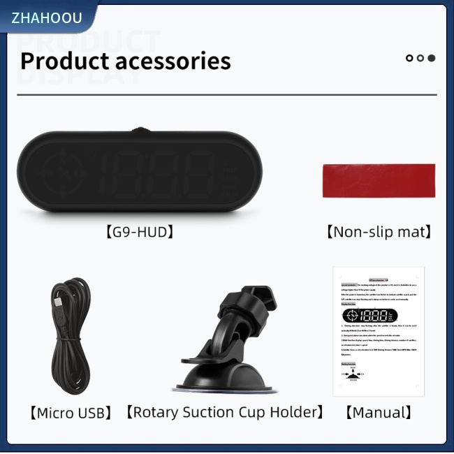 ☃Nhà Cửa☃ Đồng Hồ Đo Tốc Độ G9 Màn Hình Led Hd Gps Đa Năng Cho Xe Hơi