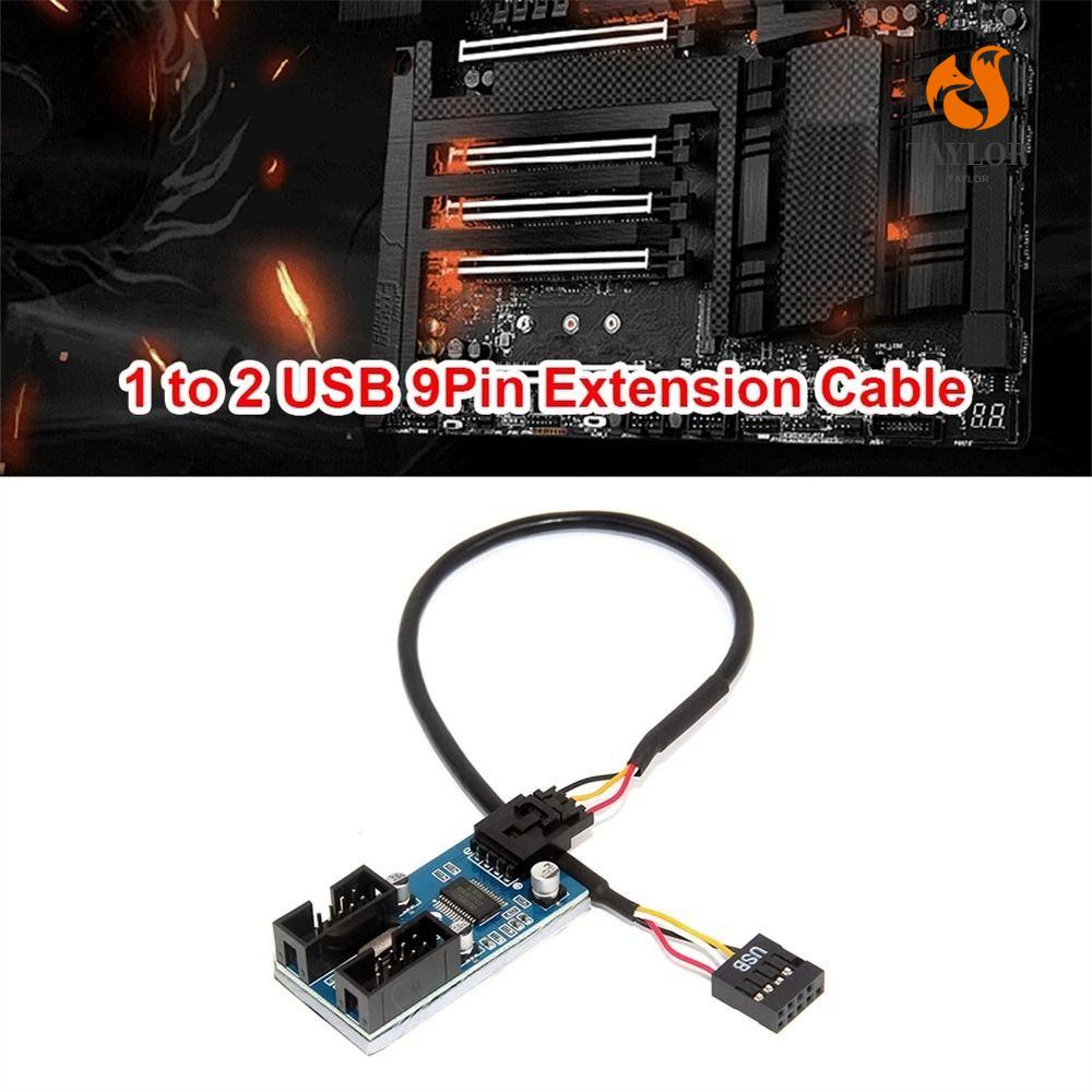 Cáp Nối Bo Mạch Chủ Máy Tính Cổng USB HUB Mở Rộng 9 Pin TAYLOR1